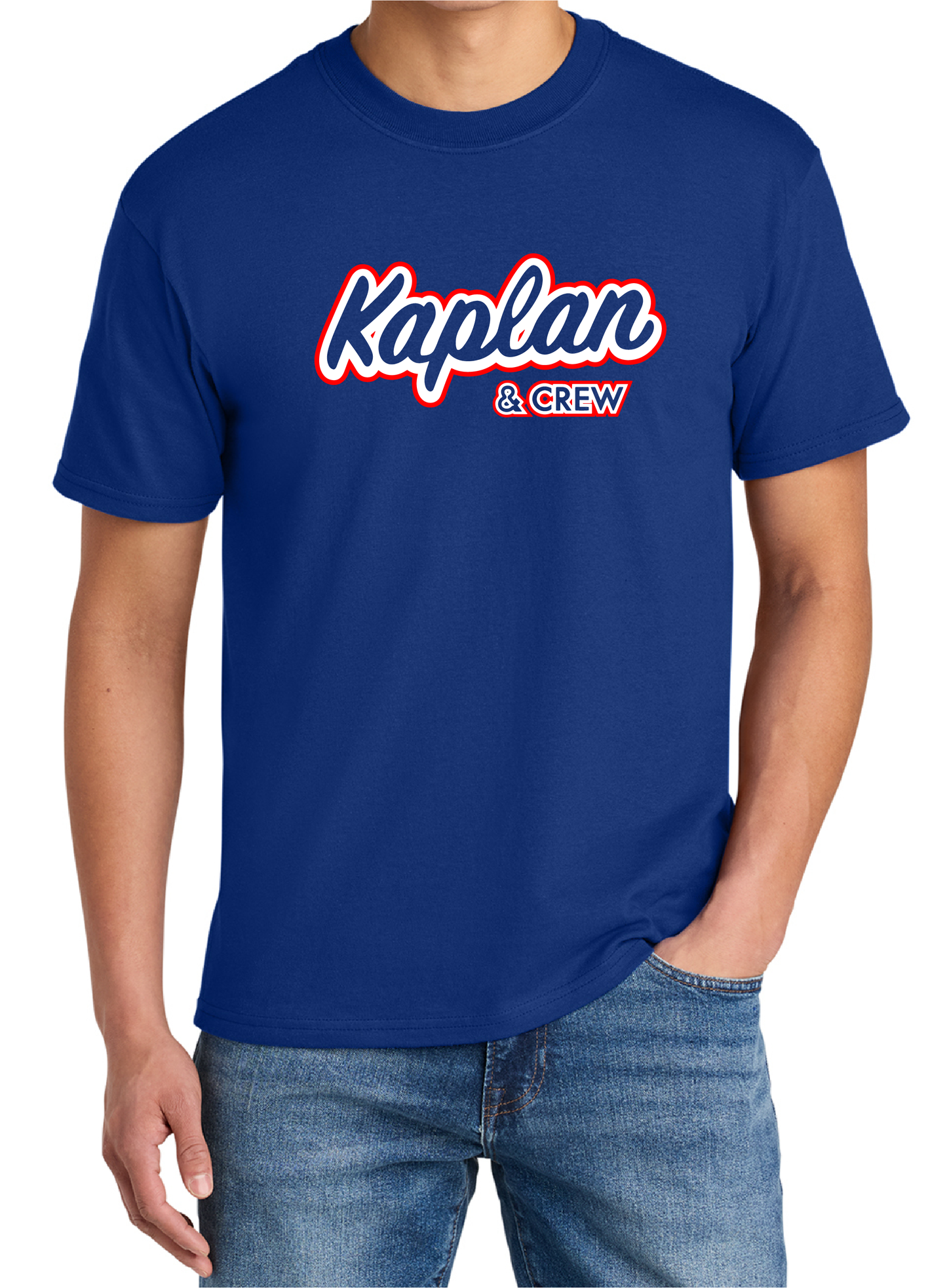 Royal Blue and Red T-shirt Kaplan & Crew Signature