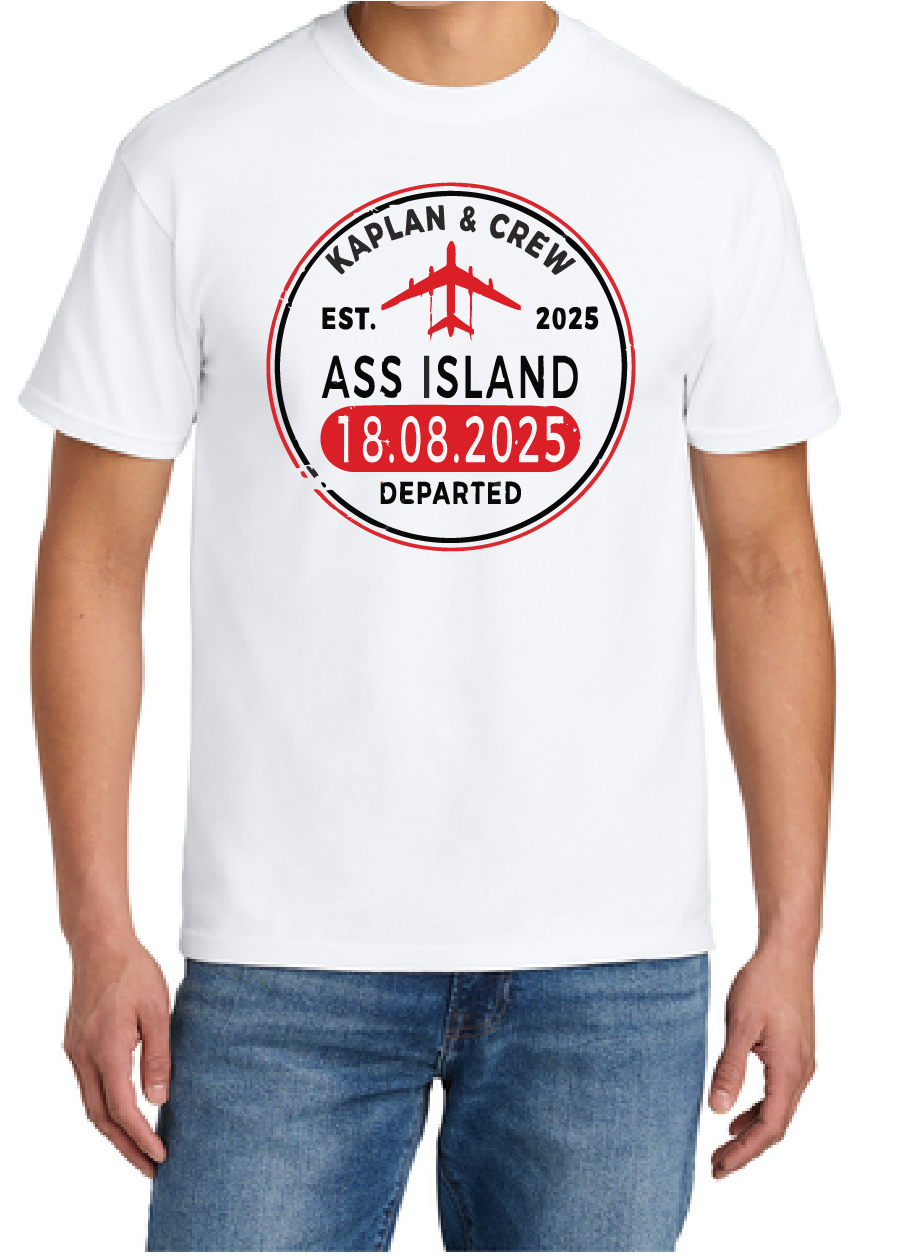 Ass Island Tee White - LIMITED