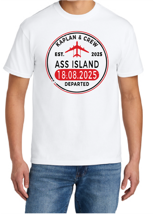 Ass Island Tee White - LIMITED